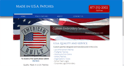 Desktop Screenshot of madeinusapatches.com